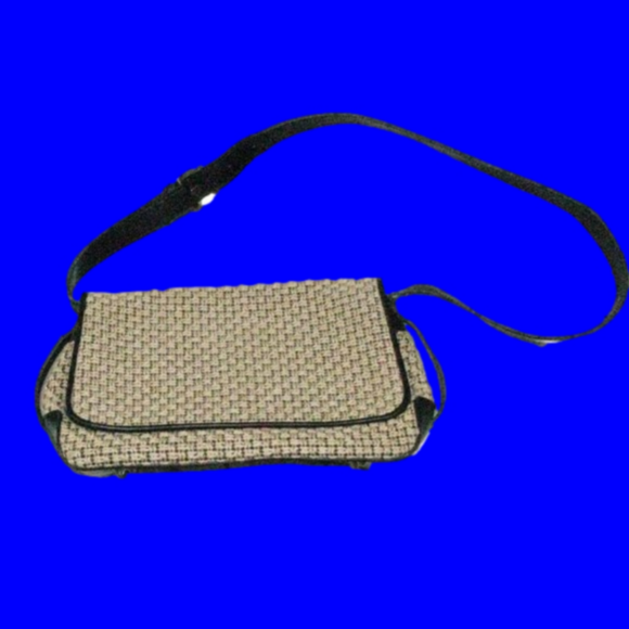 Stone Mountain Burlap Weave Shoulder Strap Purse